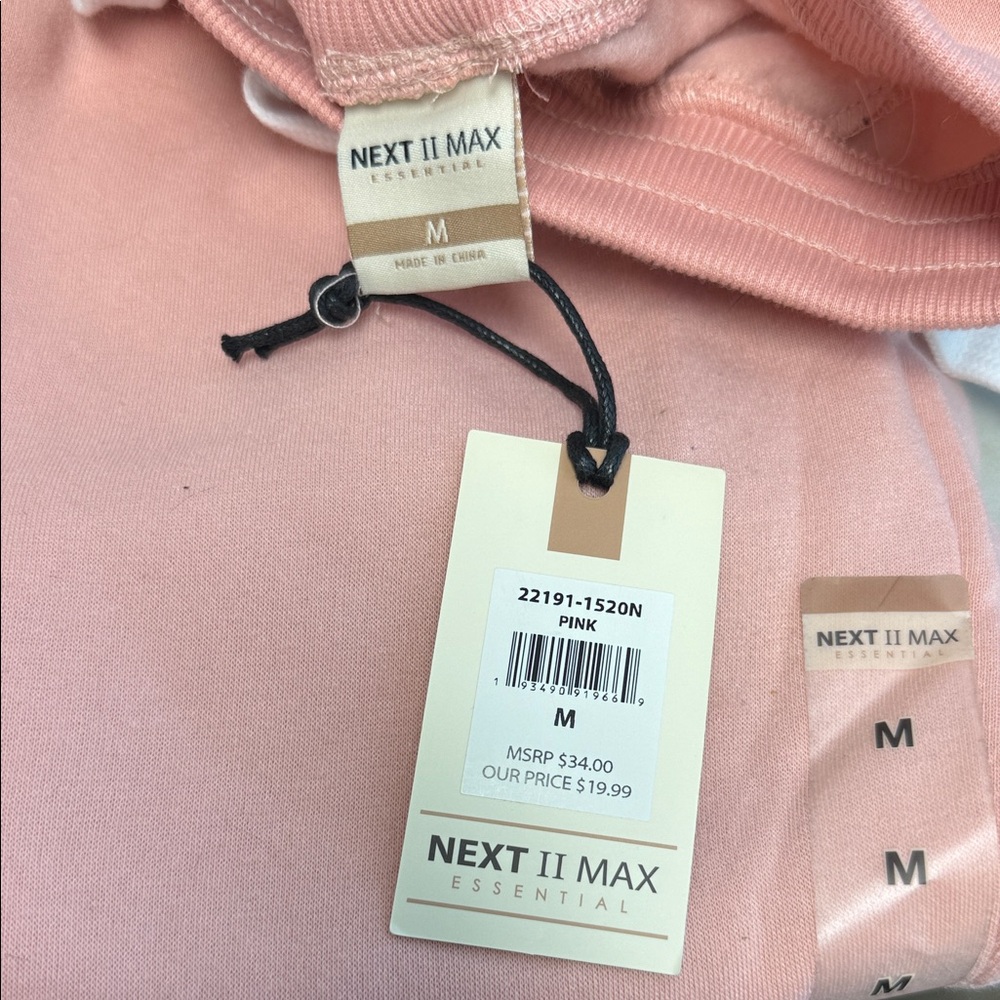NeXT II Max Essential Men’s Pink Sweatpants - Picture 2 of 3